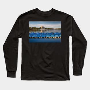 Jefferson Memorial and Paddle Boats Long Sleeve T-Shirt